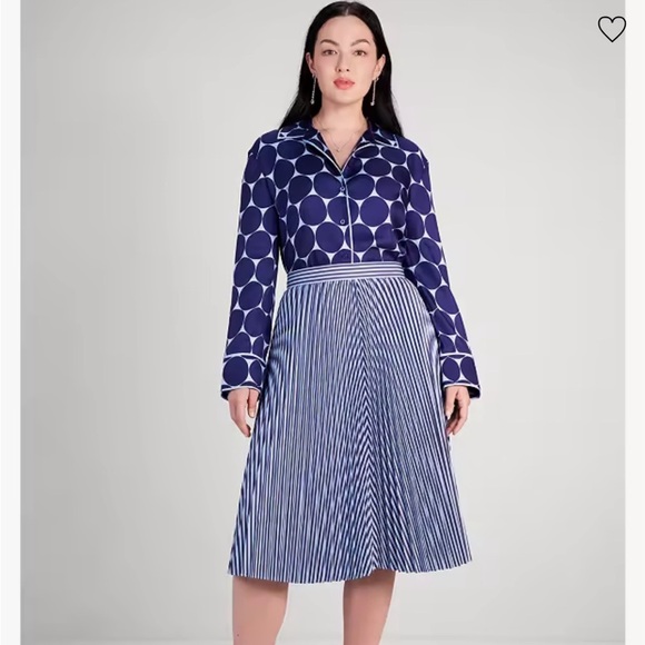 Kate Spade Joy Dot Silk Twill Shirt - Picture 2 of 7